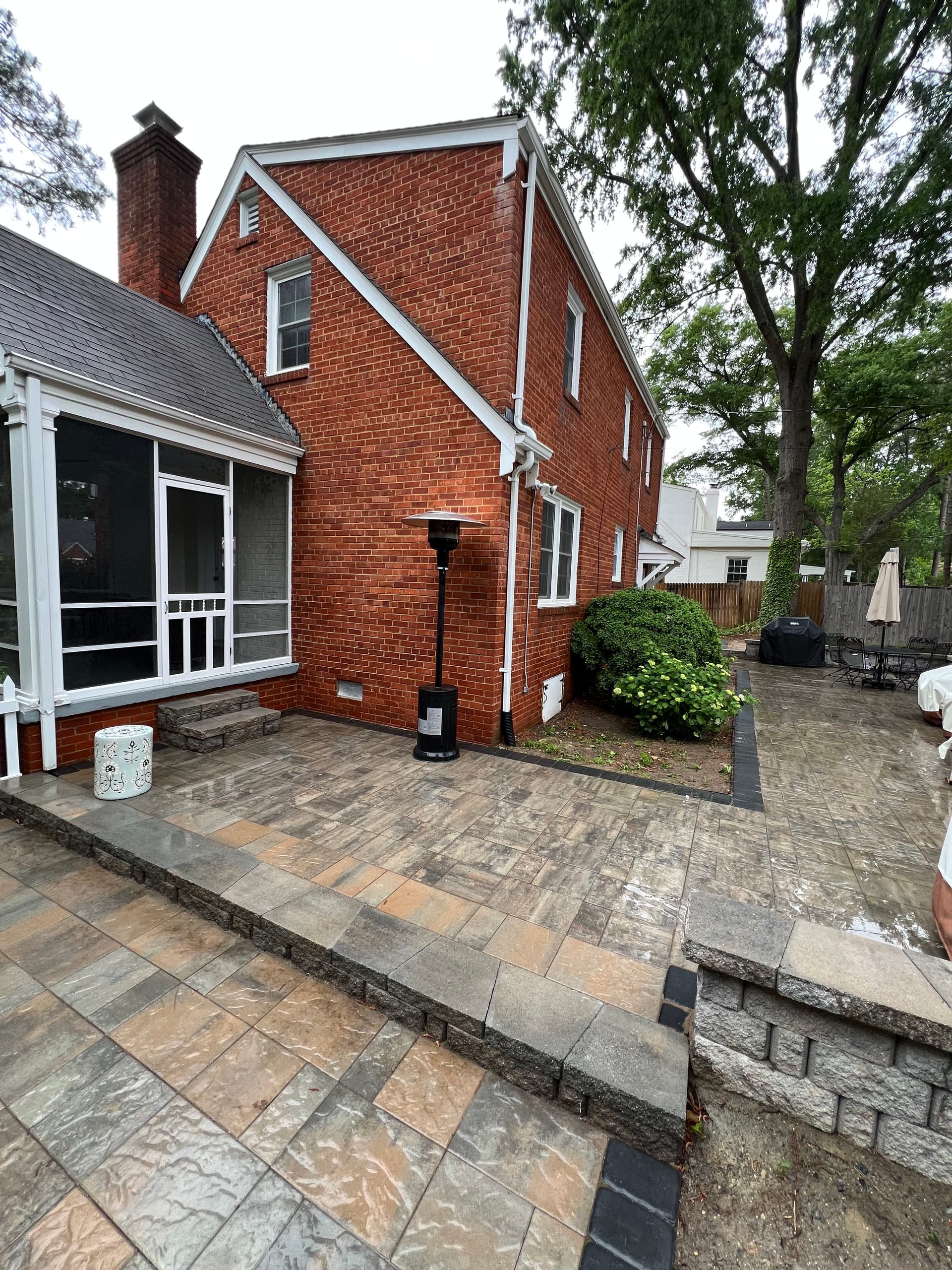 Gallery photos for House Washing and Patio Cleaning at a Richmond Brick Home: Image #1