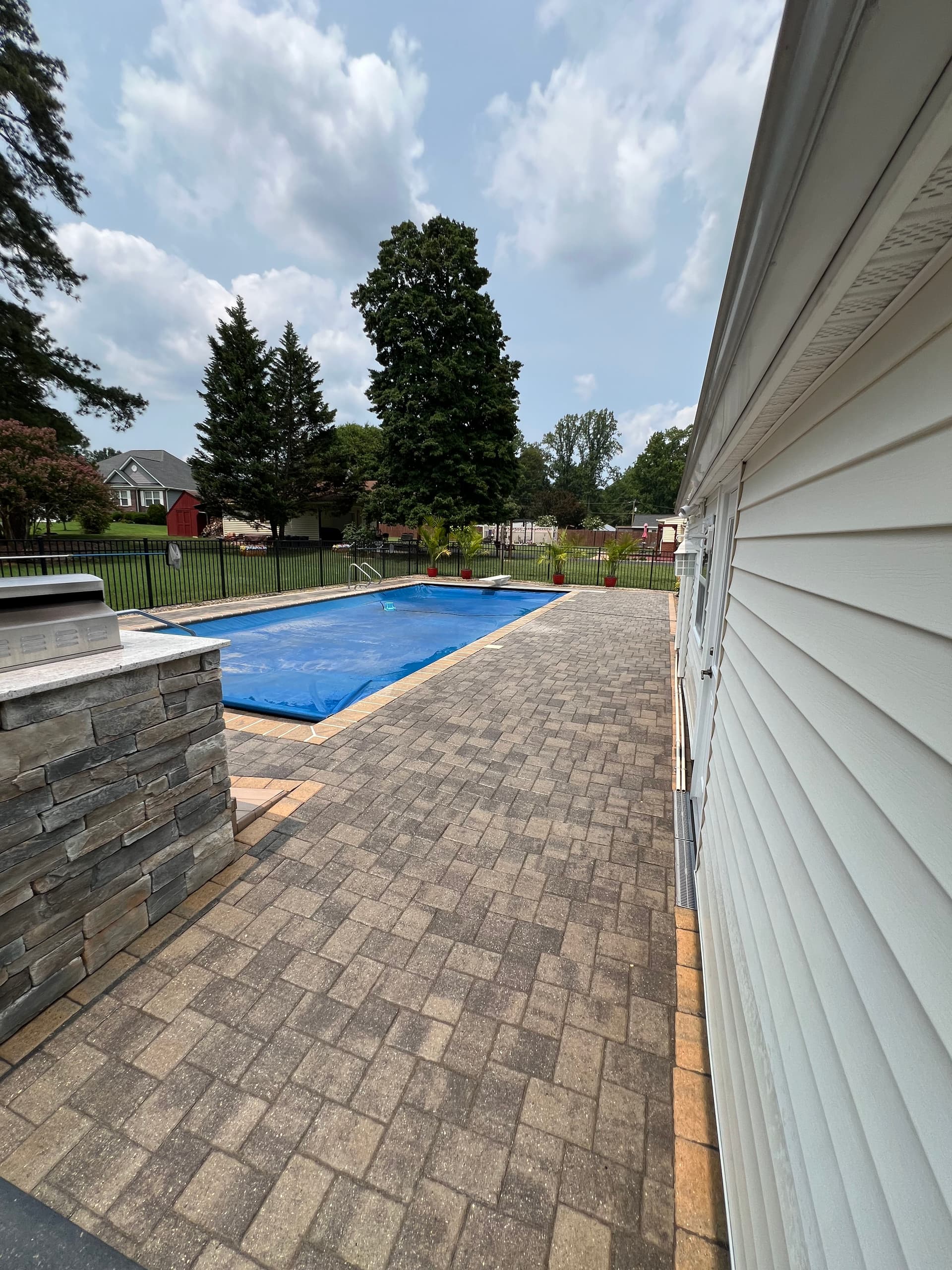 Gallery photos for Pool Patio Cleaning and Paver Re-Sanding in Mechanicsville: Image #1