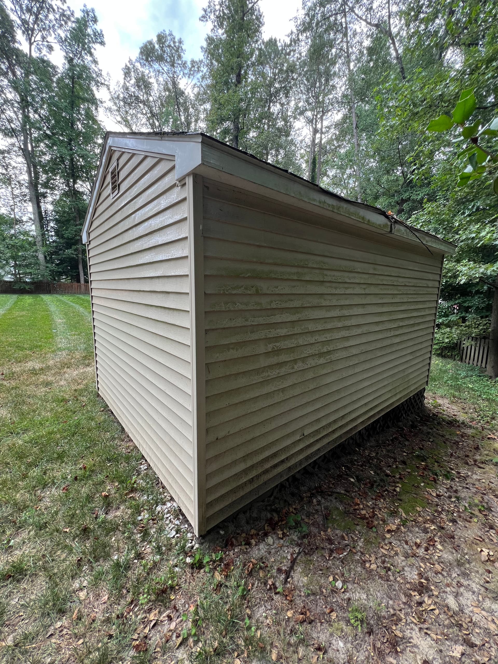 Gallery photos for Algae-Covered Siding and Shed Get a Full House Washing Reset: Image #2