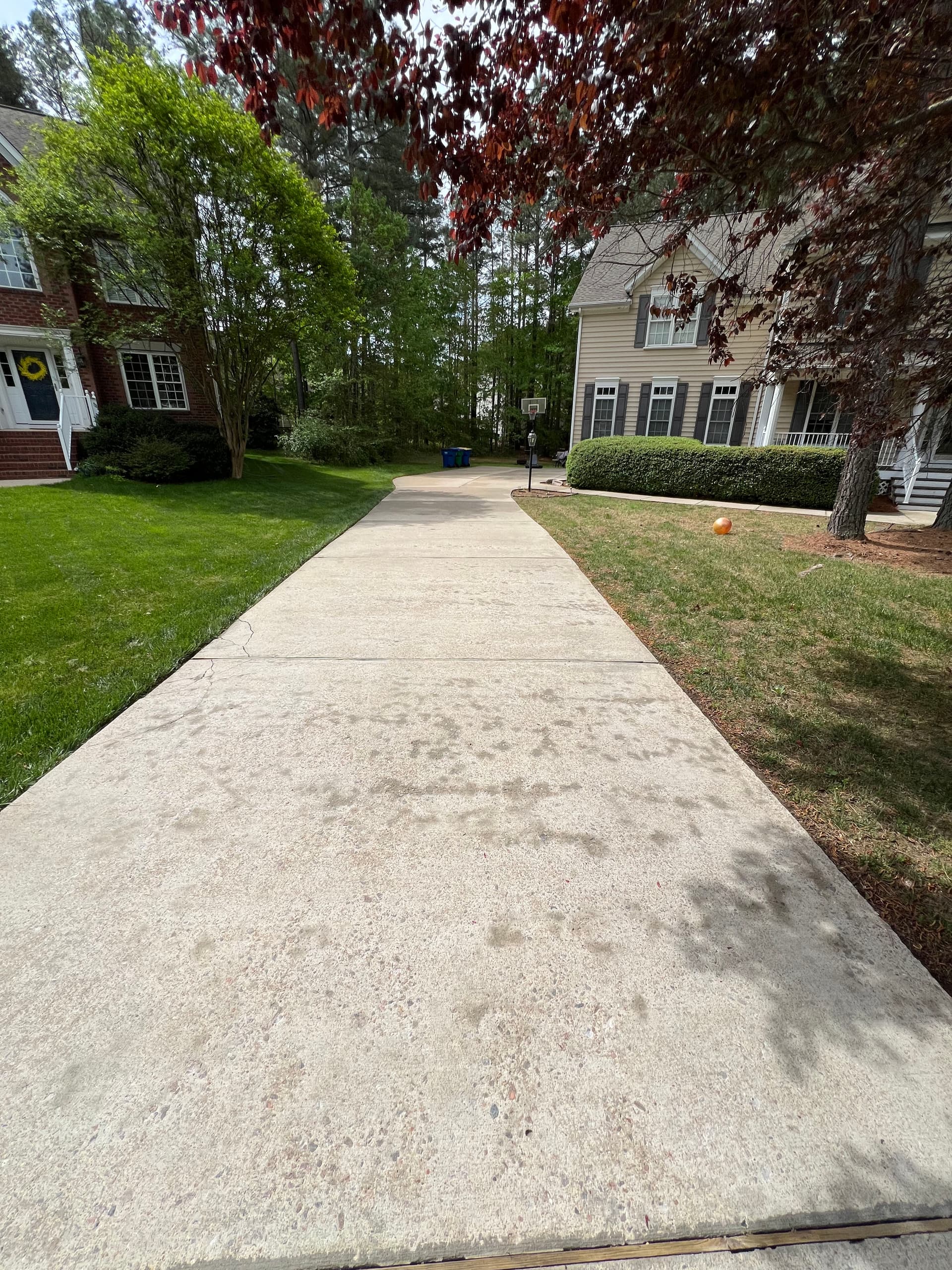 Gallery photos for Full Exterior Clean - House Wash Driveway Sidewalk and Stamped Concrete: Image #2