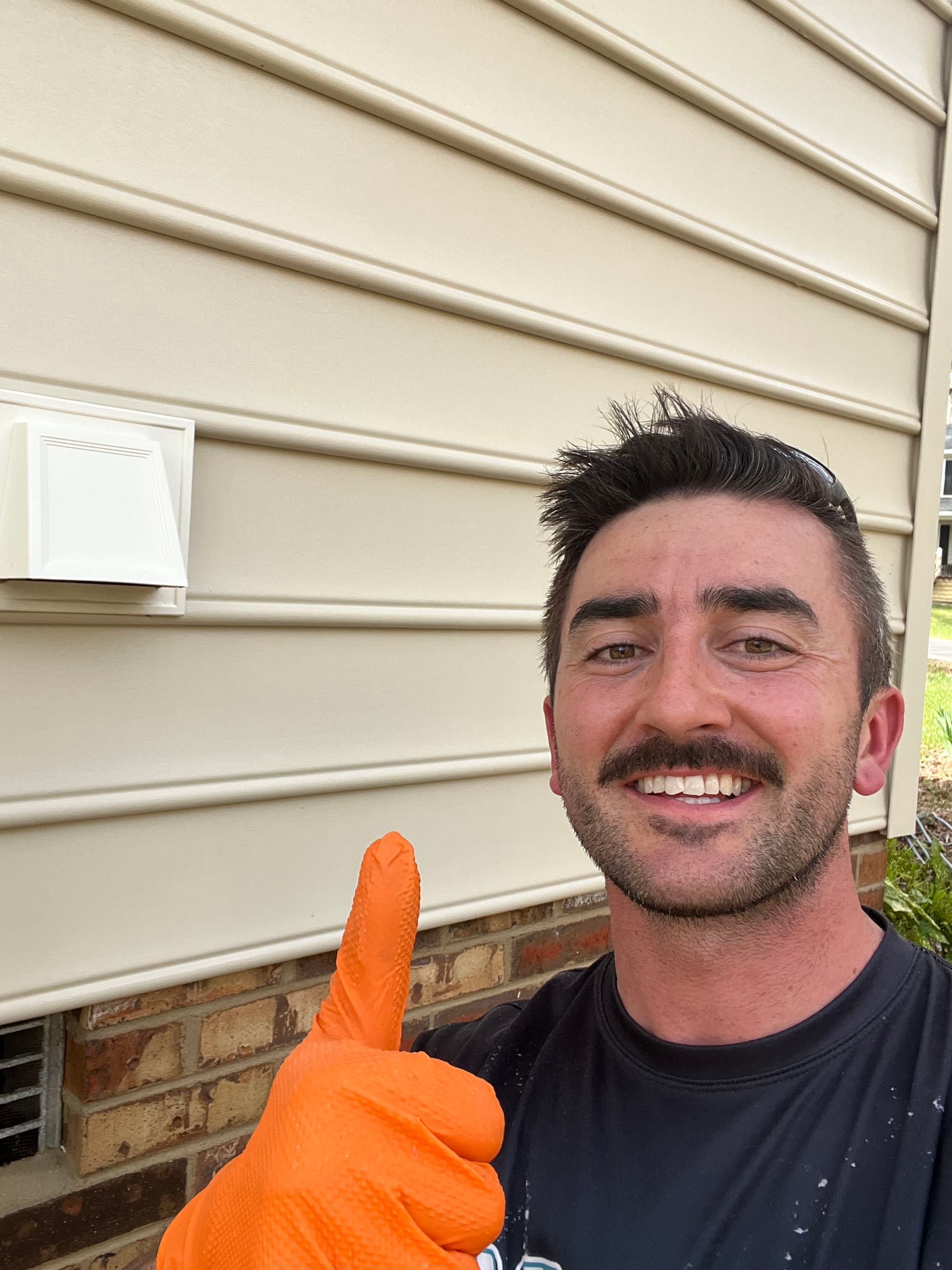 Gallery photos for Years of Built-Up Dirt Gone After a Good House Wash: Image #1