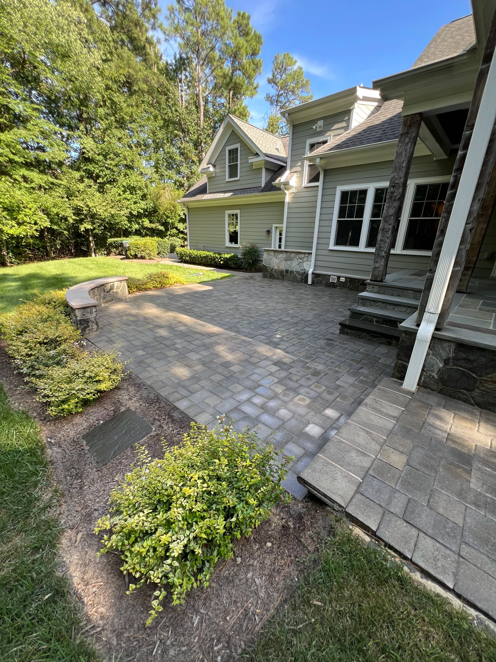 Gallery photos for Paver Cleaning and Polymeric Sand Restoration on a Full Hardscape: Image #2