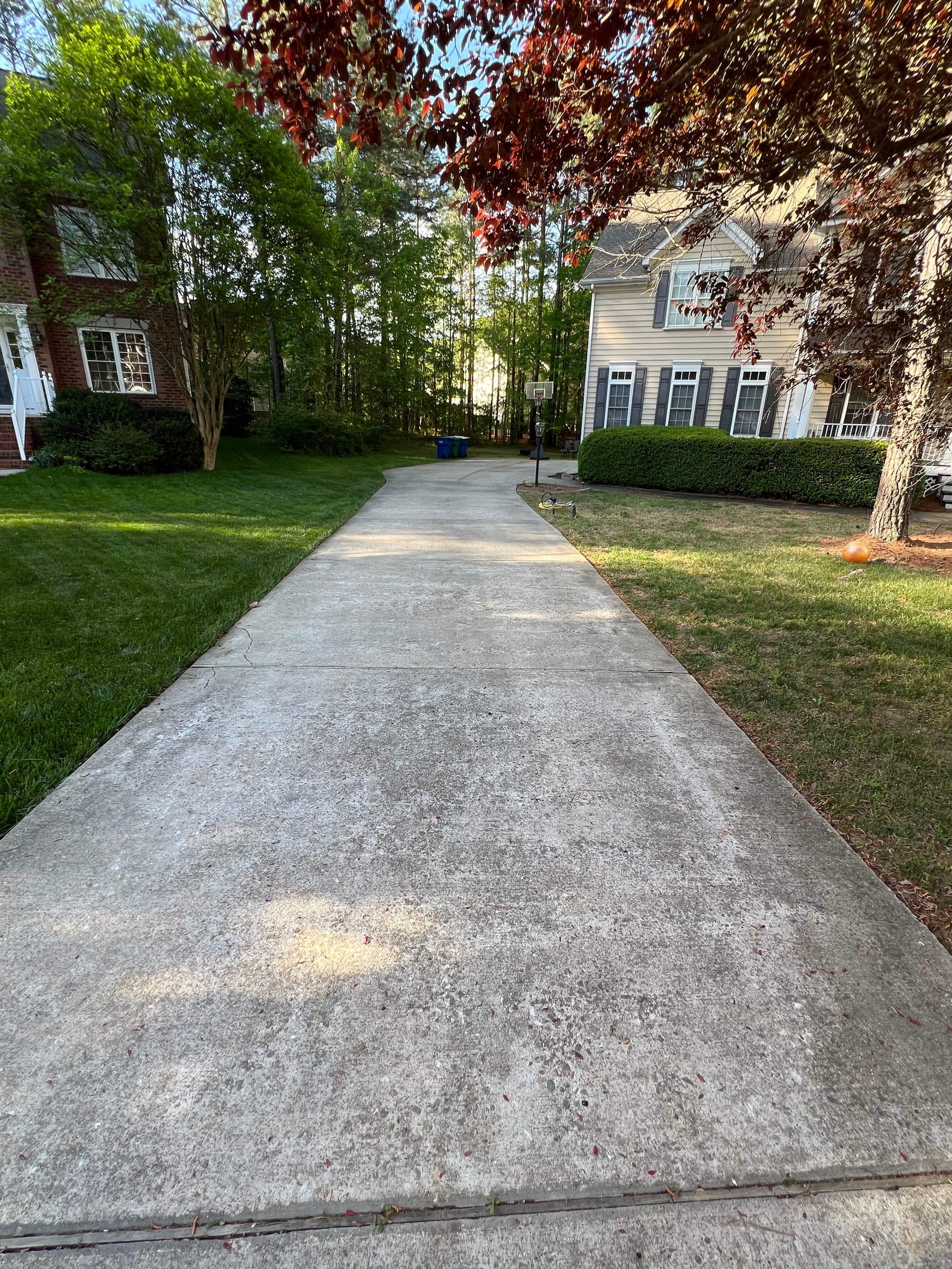 Gallery photos for Full Exterior Clean - House Wash Driveway Sidewalk and Stamped Concrete: Image #1