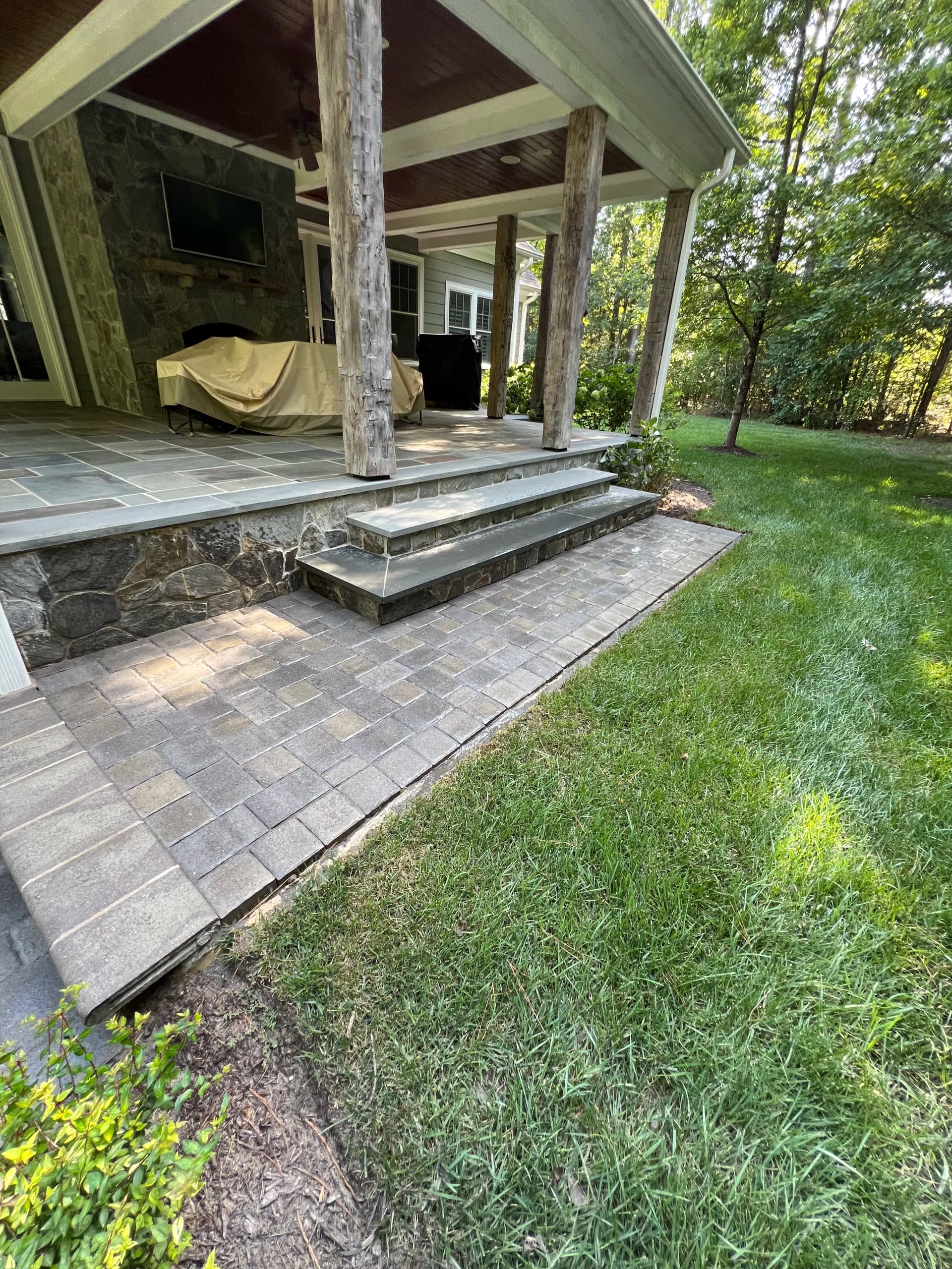 Gallery photos for Paver Cleaning and Polymeric Sand Restoration on a Full Hardscape: Image #4