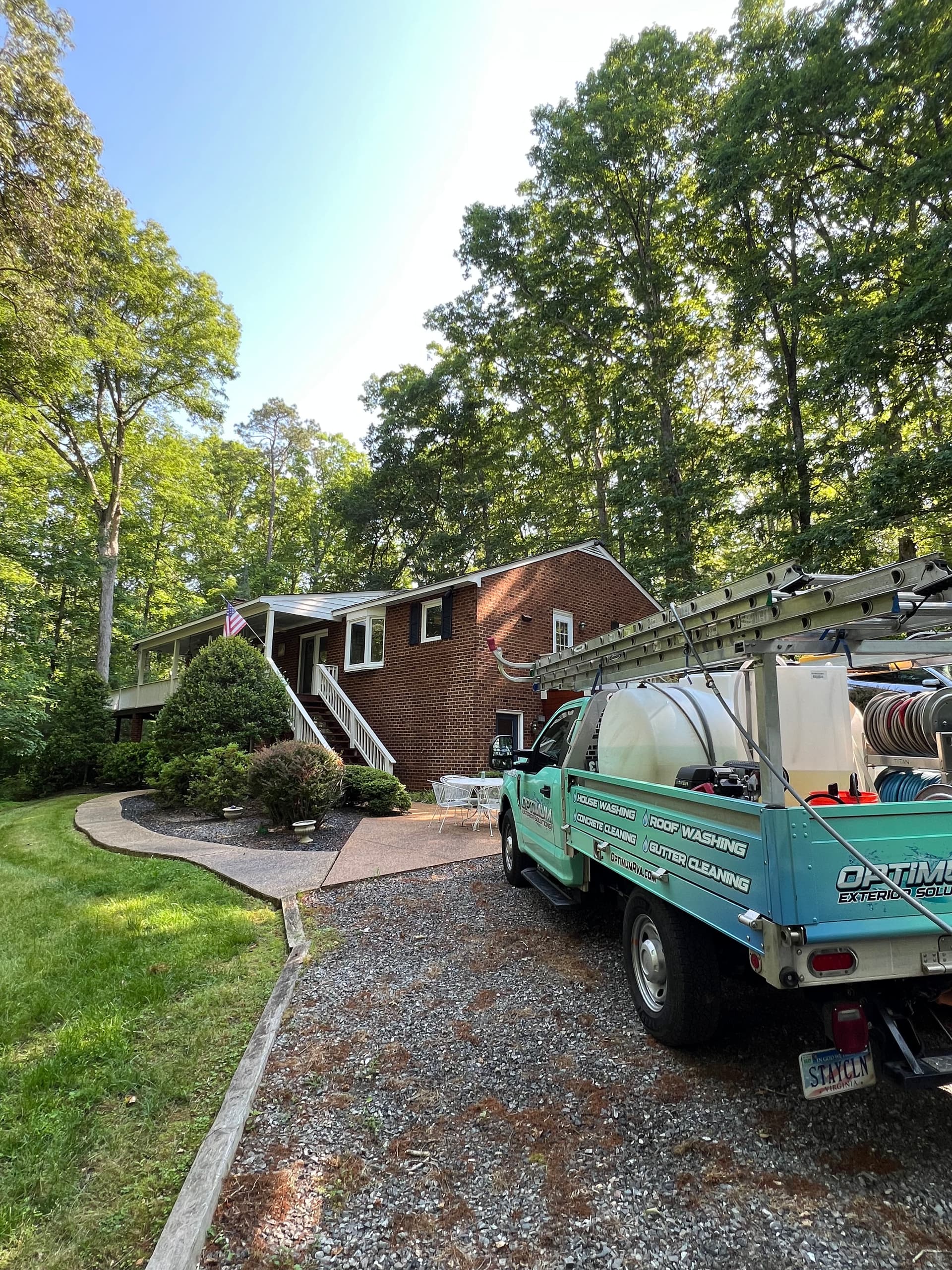 House Washing and Deck Cleaning at a Rockville Home image